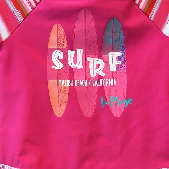 NWT ROCOCO SWIM BABY RASHGUARD SET PINK - Picture 4 of 8